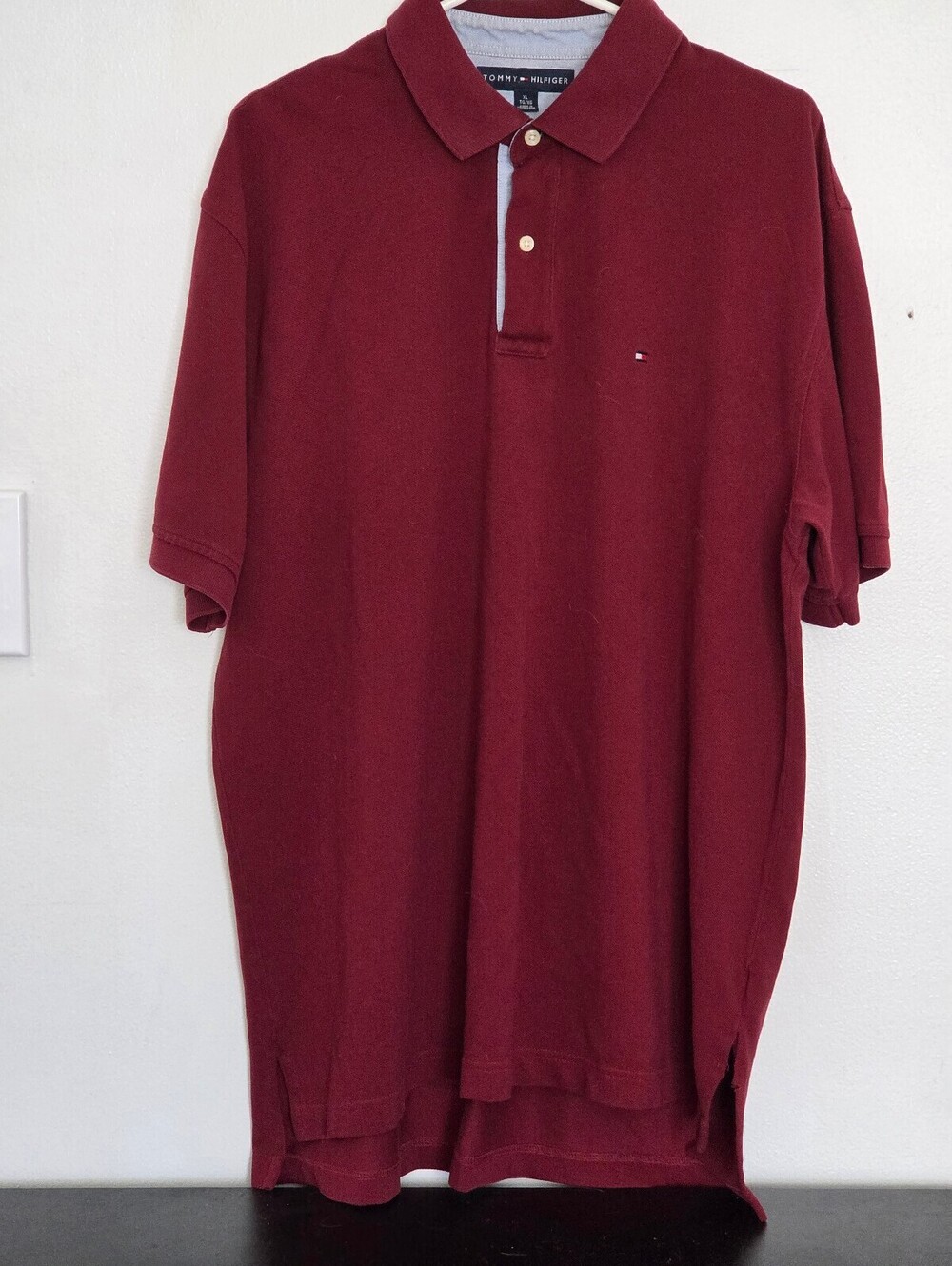 Tommy Hilfiger men's XL Burgundy Polo Shirt